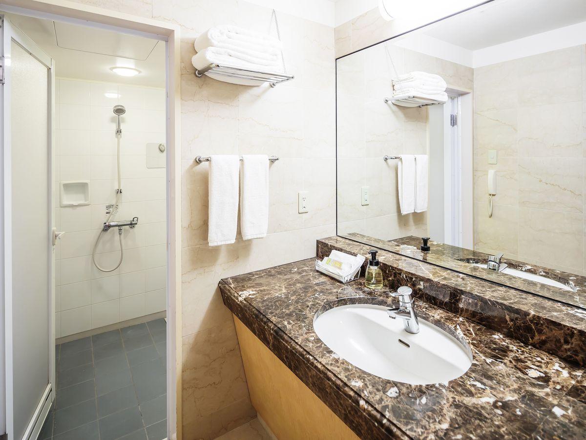 バスルーム(デラックスツイン キャッスルビュー)