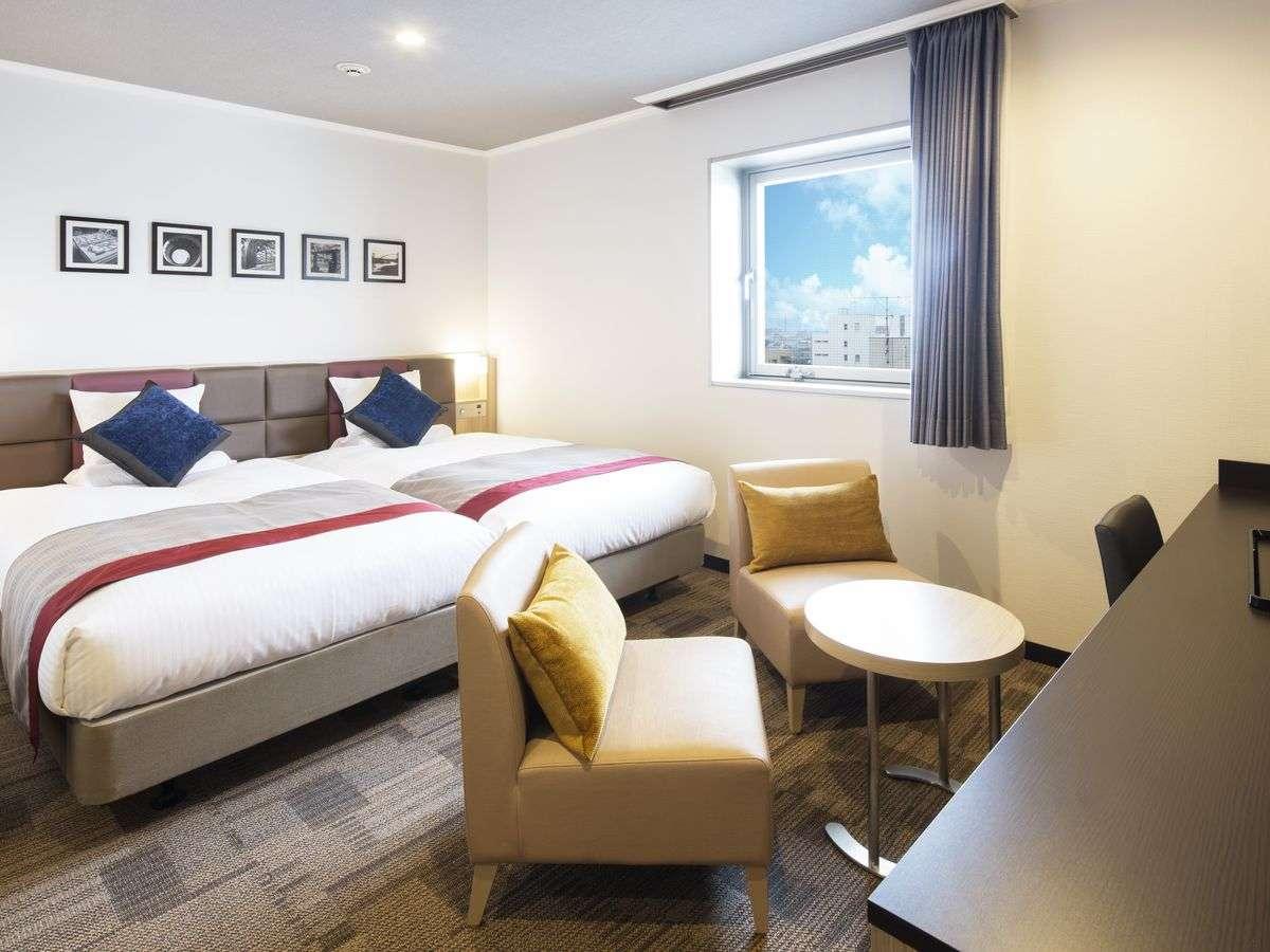 ハリウッドツイン20㎡ベッド2台がくっついているため、添い寝のお子様にも安心です